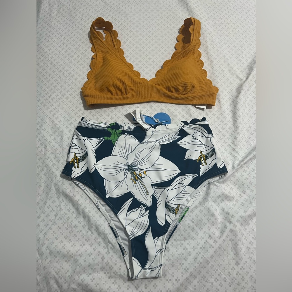 Brand New Cupshe Bikini Top & Bottom